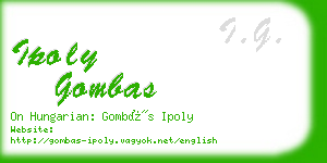 ipoly gombas business card